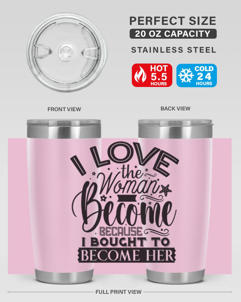 I love the woman ive become because i bought to become her Style 32#- women-girls- Cotton Tank