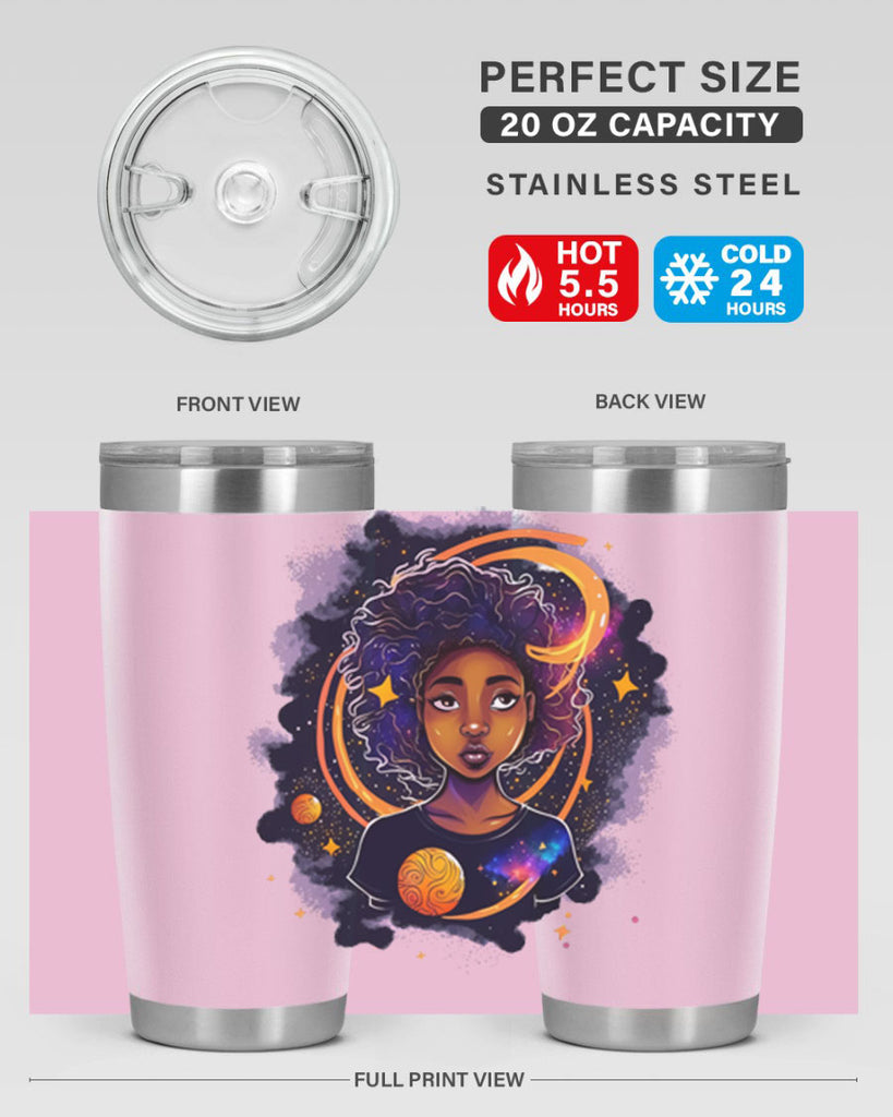 Sparkling Black Girl Design 19#- women-girls- Tumbler