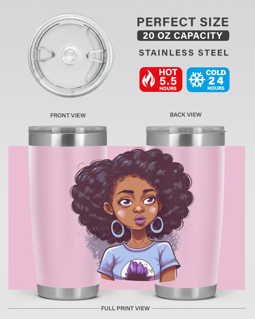 Sparkling Black Girl Design 20#- women-girls- Tumbler