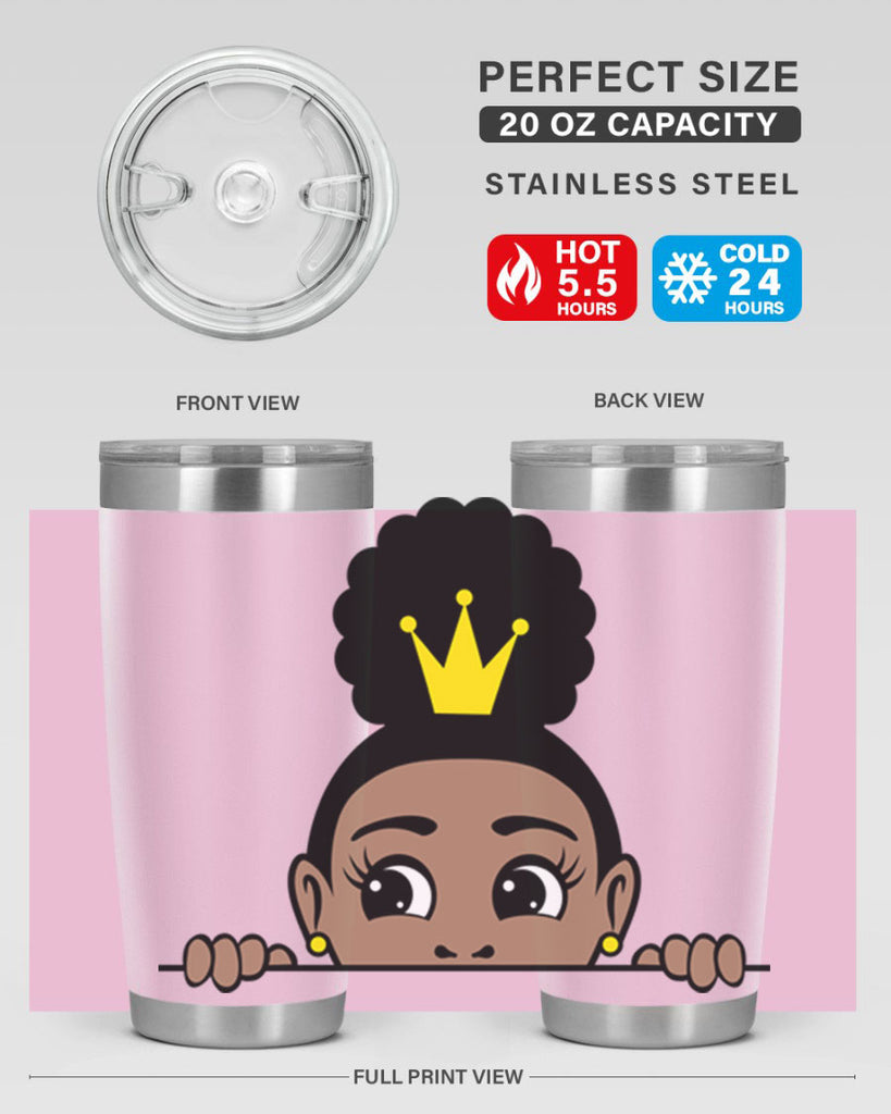 afro puff crown girl 1#- women-girls- Tumbler