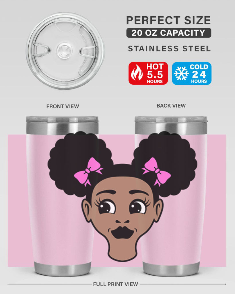 afro puffs girl 74#- women-girls- Tumbler