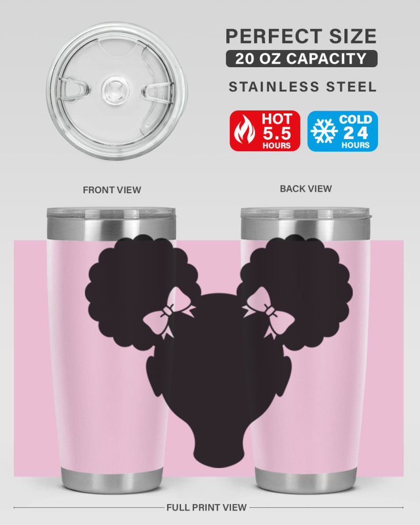 afro puffs girl 75#- women-girls- Tumbler