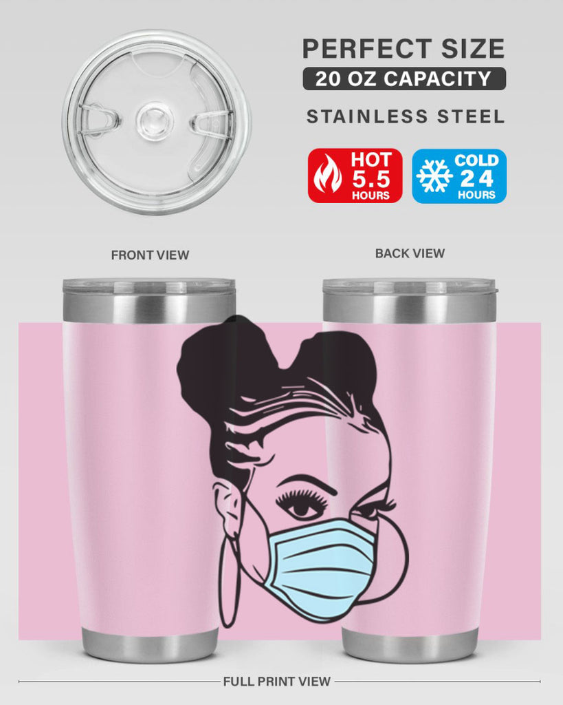 black nurse 5#- women-girls- Tumbler