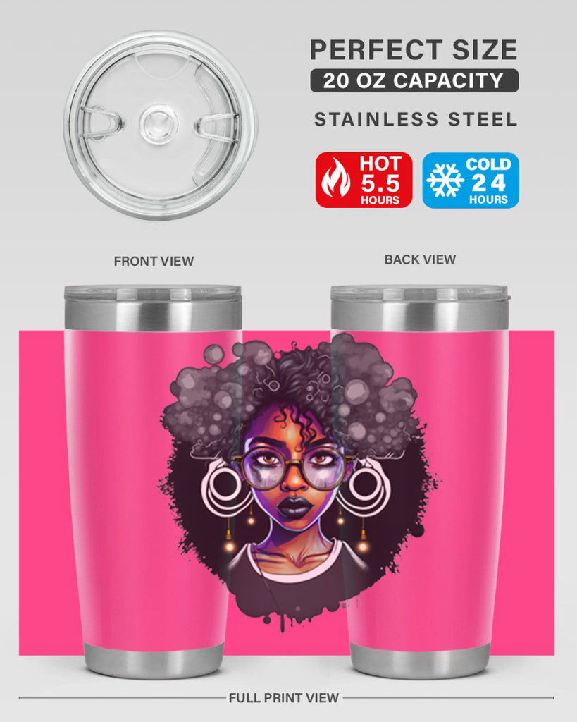 Sparkling Black Girl Design 10#- women-girls- Tumbler