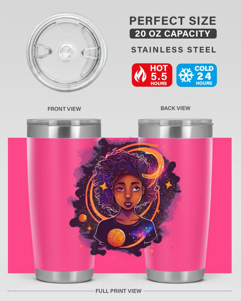 Sparkling Black Girl Design 19#- women-girls- Tumbler