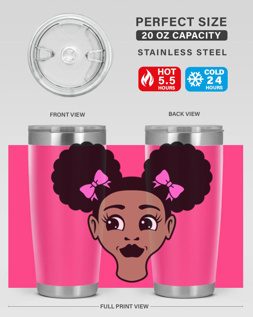 afro puffs girl 74#- women-girls- Tumbler