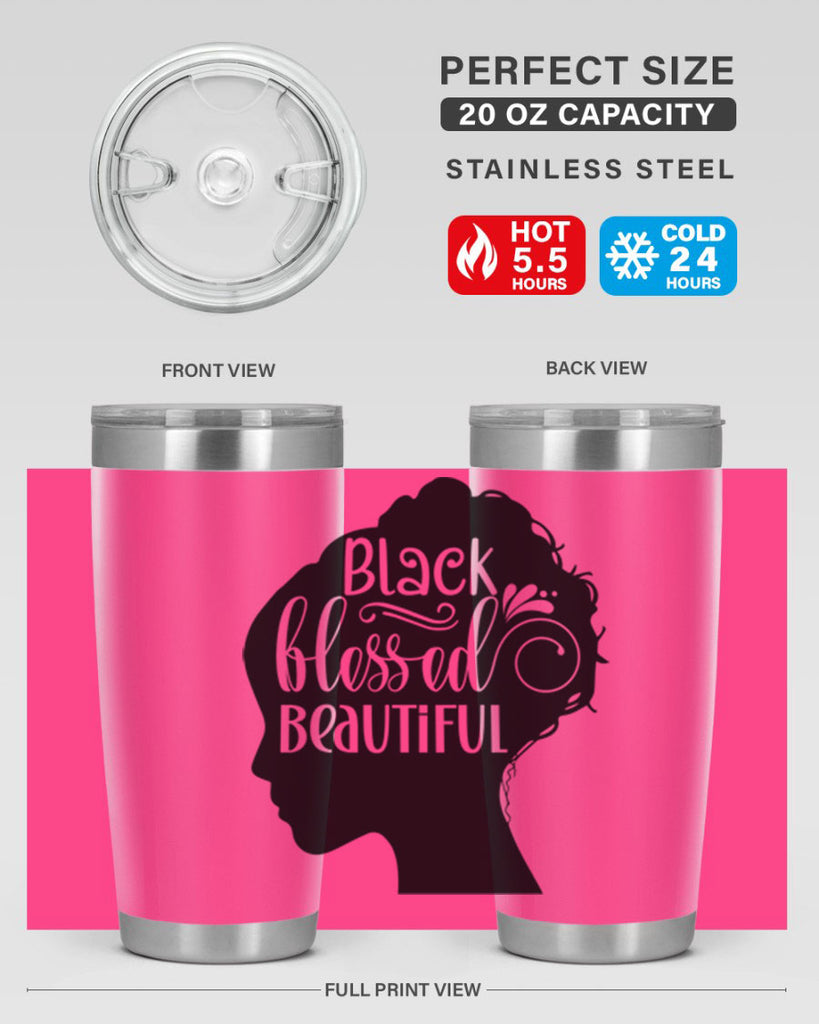 black blessed beautiful Style 62#- women-girls- Tumbler