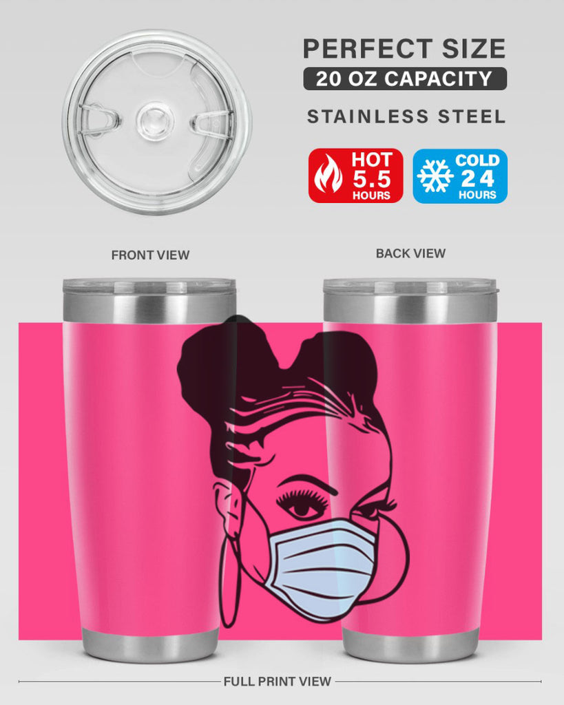 black nurse 5#- women-girls- Tumbler