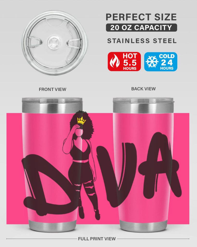 diva 6#- women-girls- Tumbler