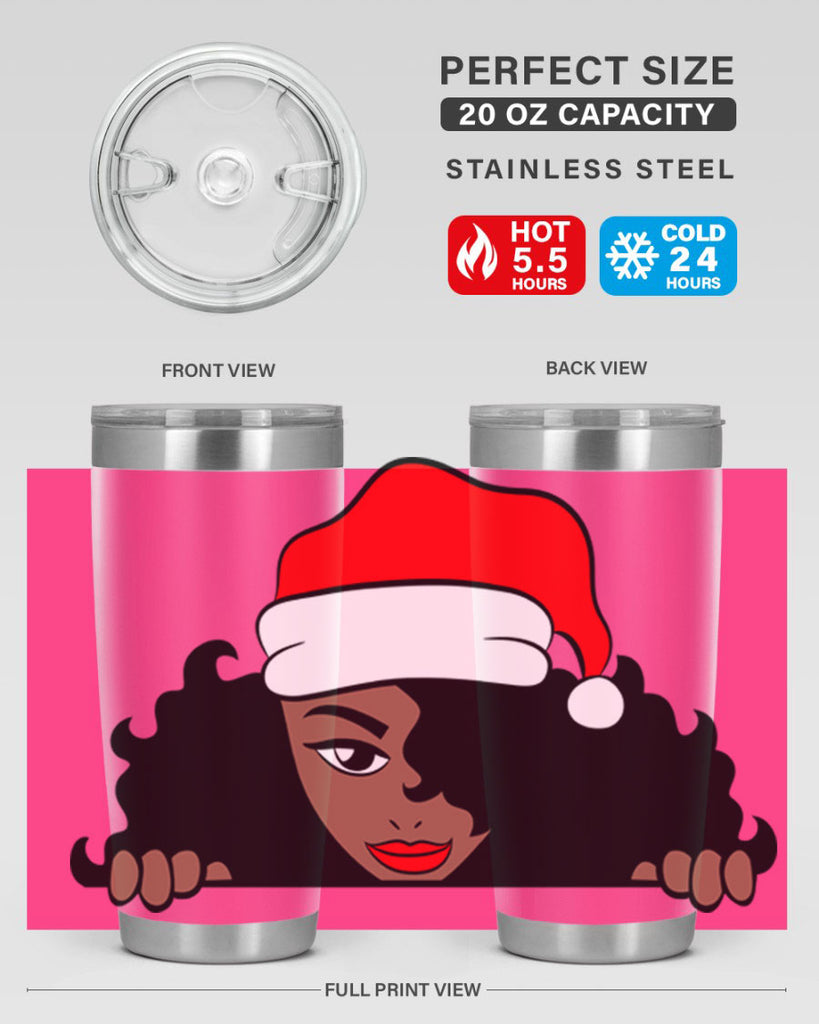 peekaboo santa girl 22#- women-girls- Tumbler