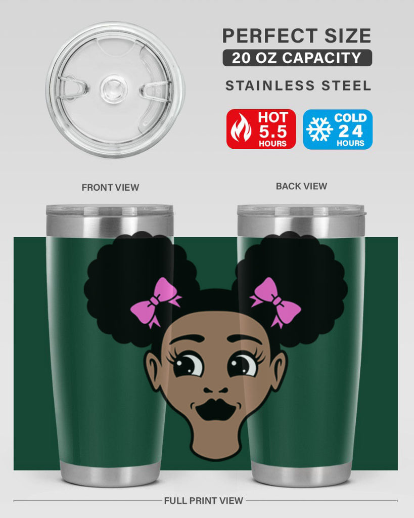 afro puffs girl 74#- women-girls- Tumbler