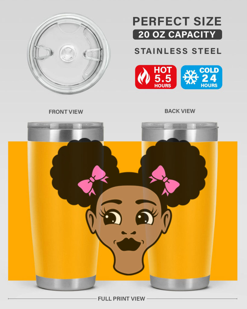 afro puffs girl 74#- women-girls- Tumbler