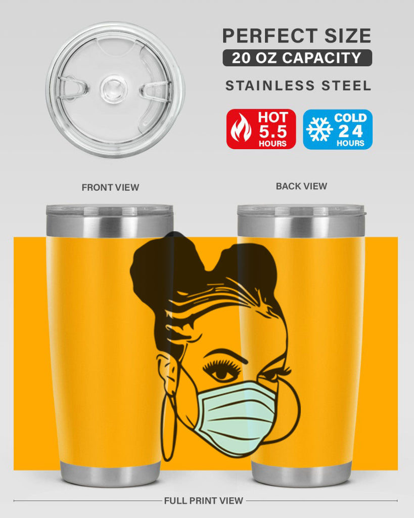 black nurse 5#- women-girls- Tumbler