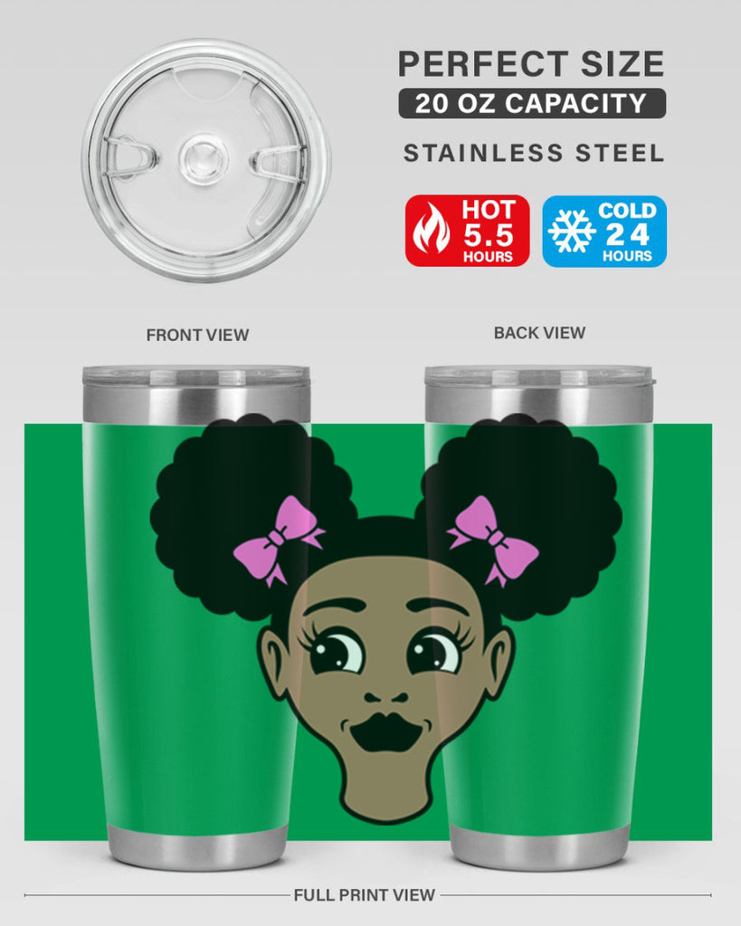 afro puffs girl 74#- women-girls- Tumbler