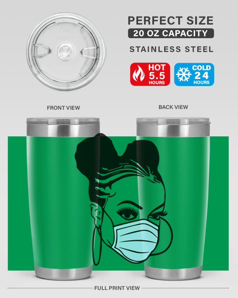 black nurse 5#- women-girls- Tumbler