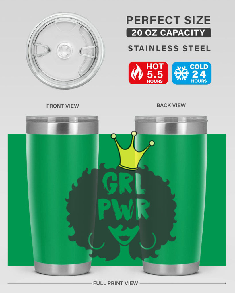 girl power with crown 34#- women-girls- Tumbler