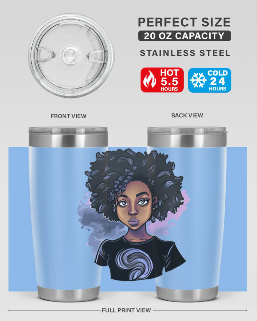 Sparkling Black Girl Design 1#- women-girls- Tumbler