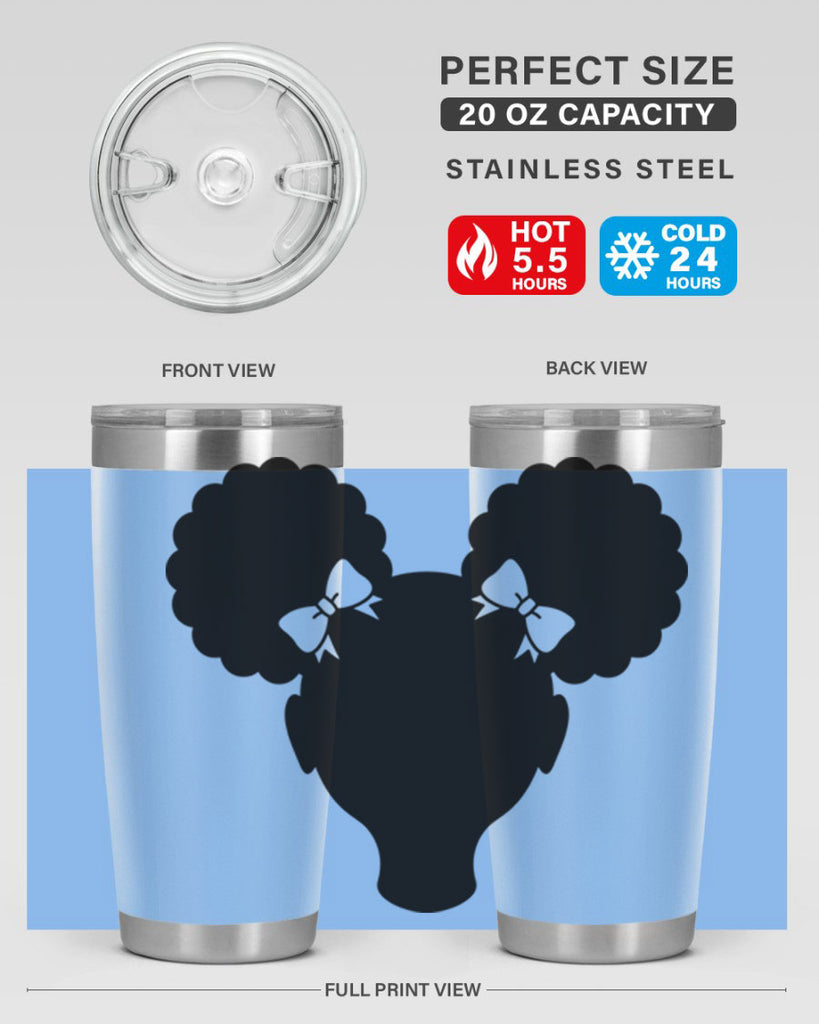 afro puffs girl 75#- women-girls- Tumbler