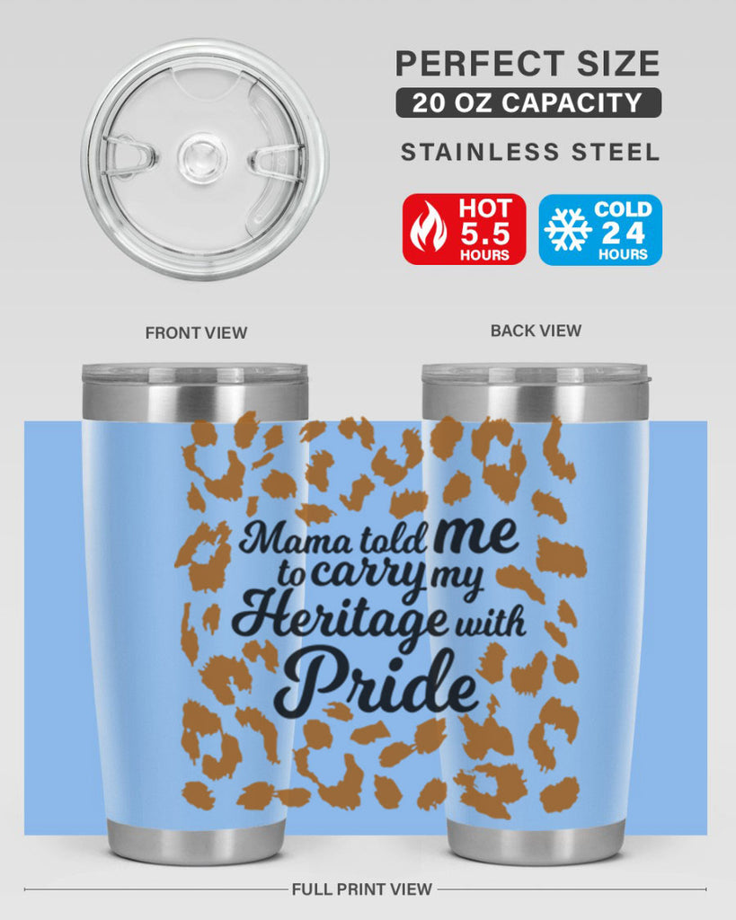 mama told me to carry my heritage with pride Style 23#- women-girls- Cotton Tank