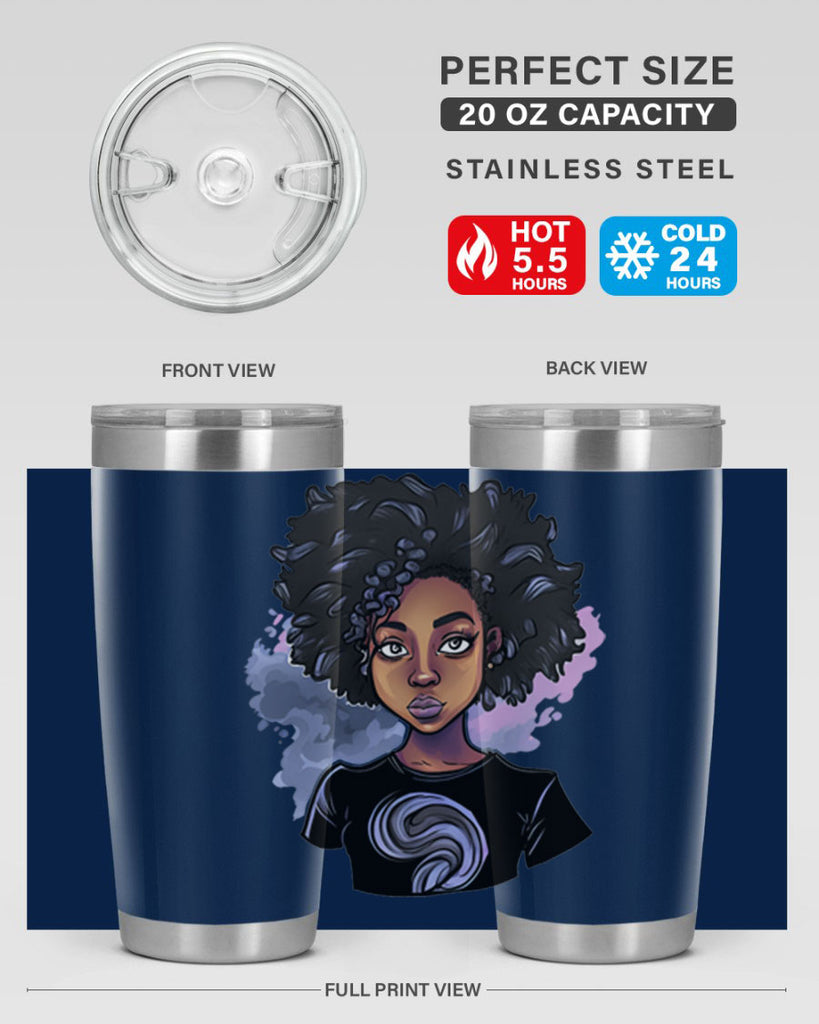 Sparkling Black Girl Design 1#- women-girls- Tumbler