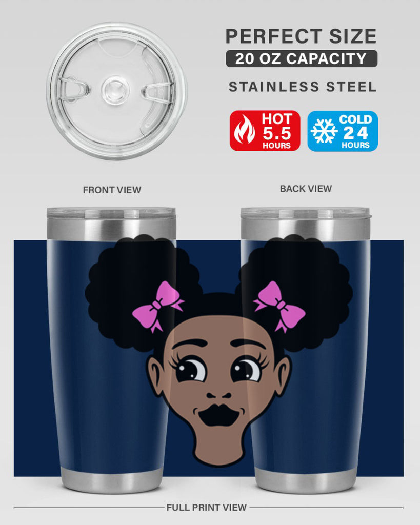 afro puffs girl 74#- women-girls- Tumbler