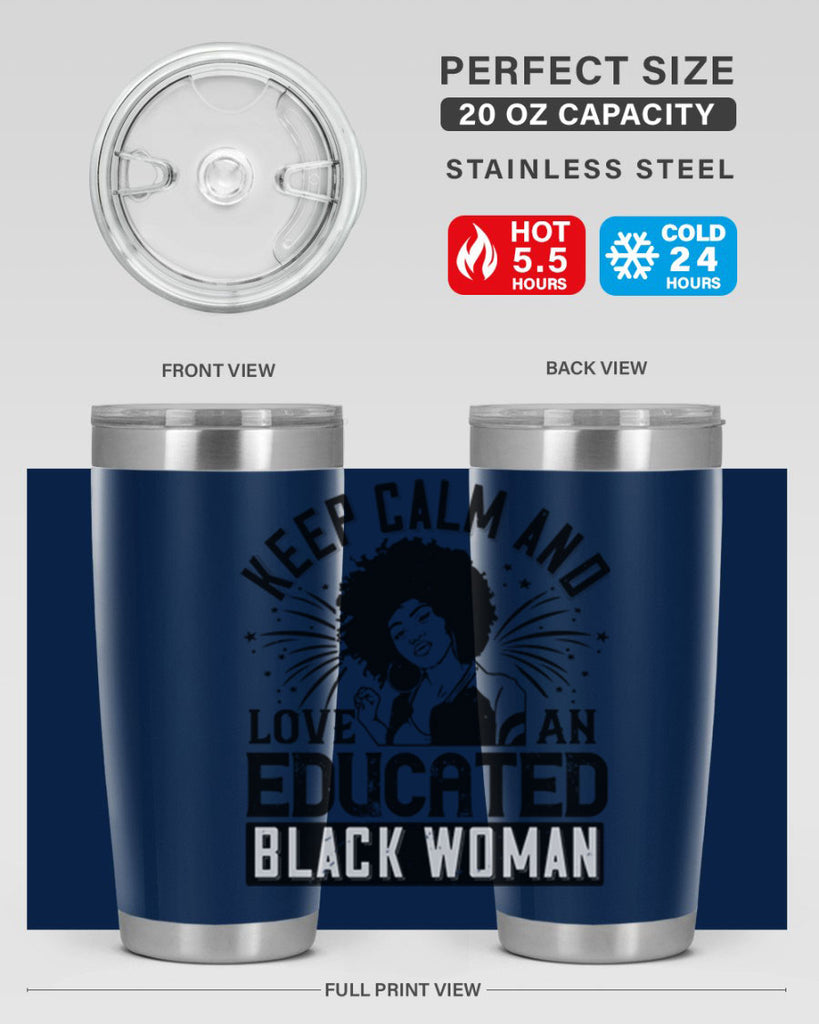 keep calm and love and educated black women Style 20#- afro- Tumbler