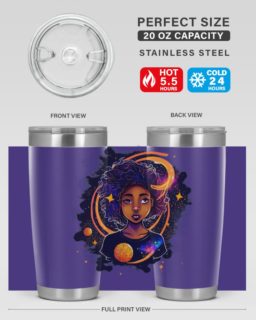 Sparkling Black Girl Design 19#- women-girls- Tumbler