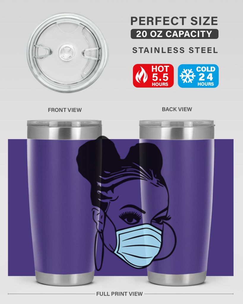 black nurse 5#- women-girls- Tumbler