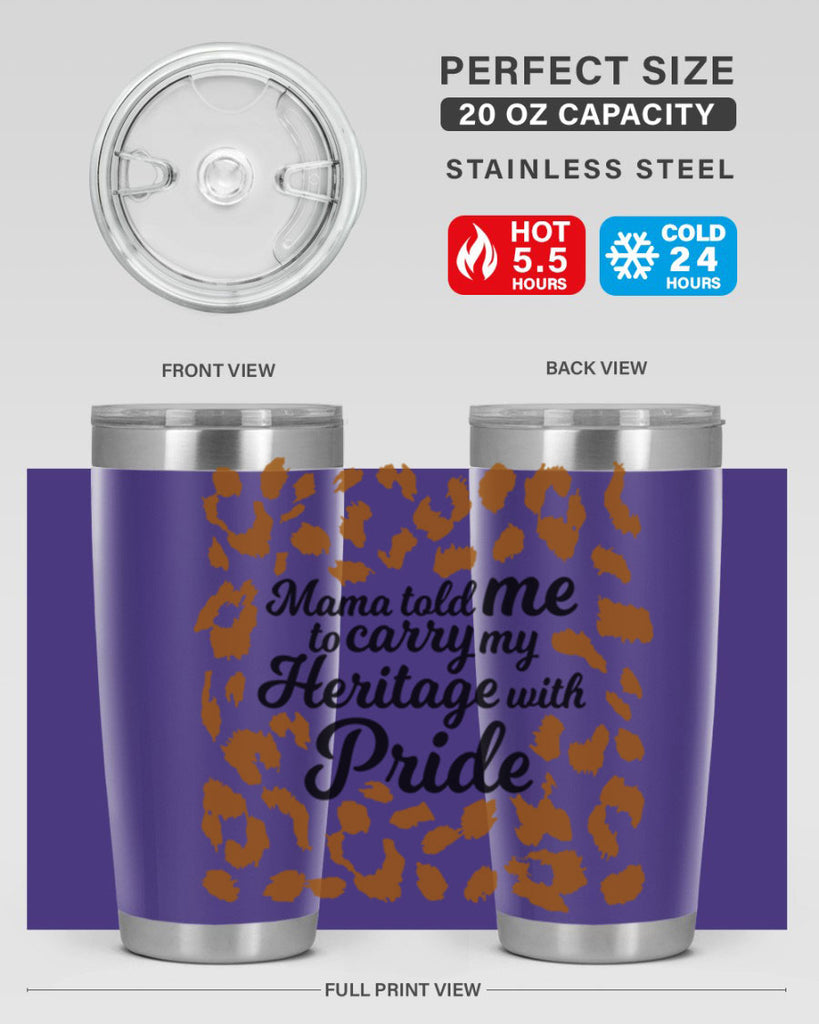 mama told me to carry my heritage with pride Style 23#- women-girls- Cotton Tank