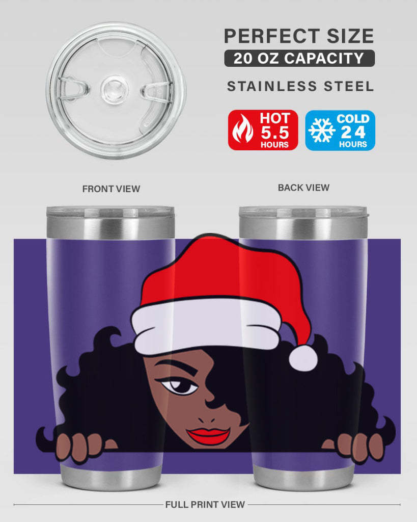 peekaboo santa girl 22#- women-girls- Tumbler