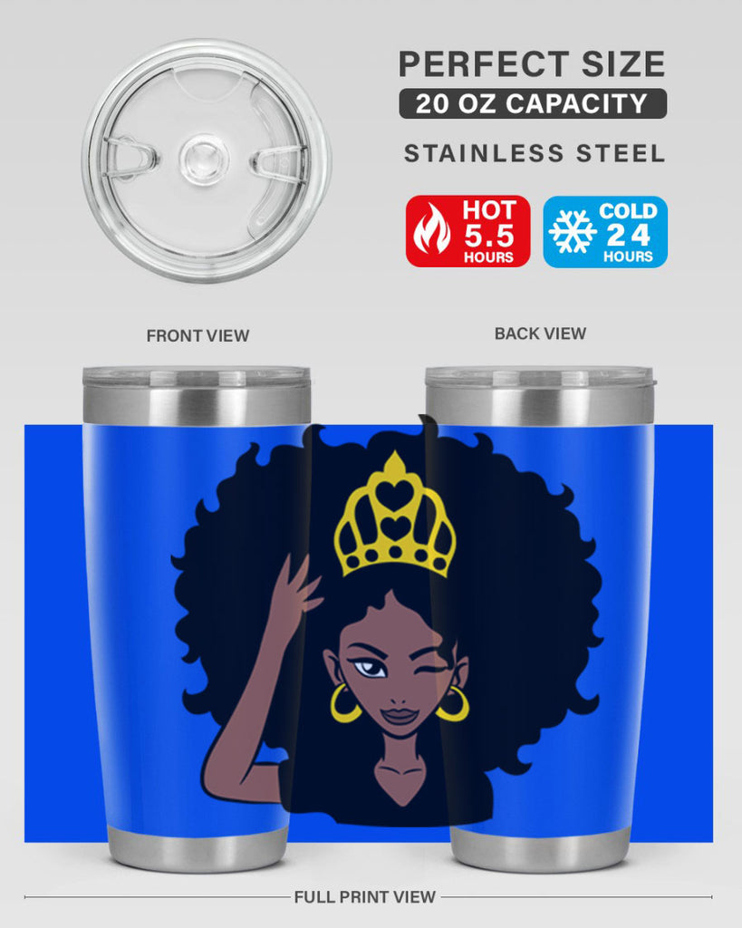 afro queen crown 72#- women-girls- Tumbler