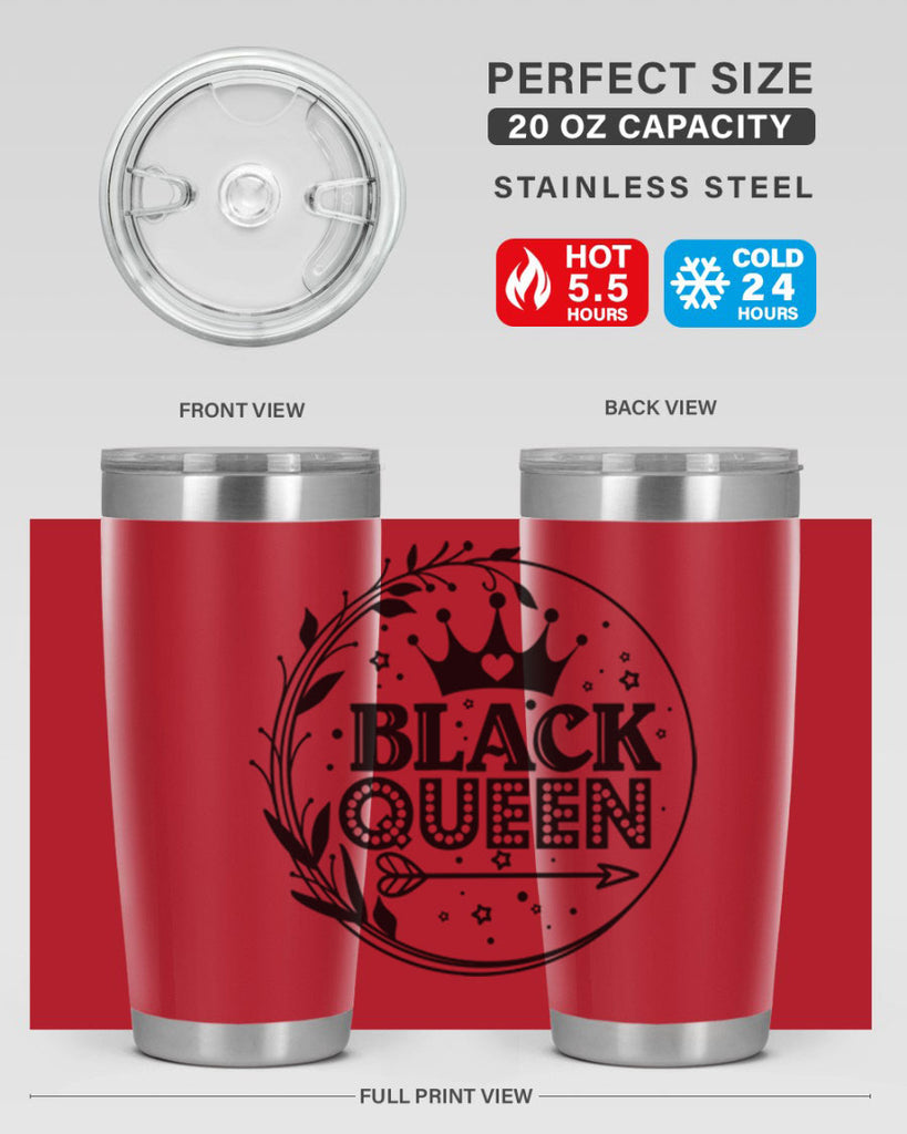 Black queen Style 55#- women-girls- Tumbler