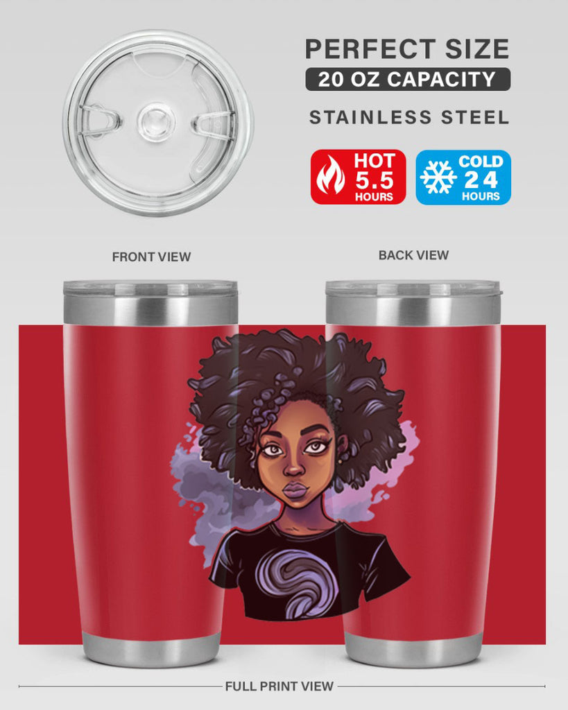 Sparkling Black Girl Design 1#- women-girls- Tumbler