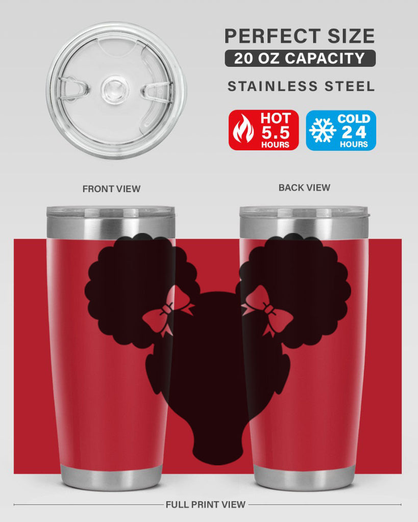 afro puffs girl 75#- women-girls- Tumbler