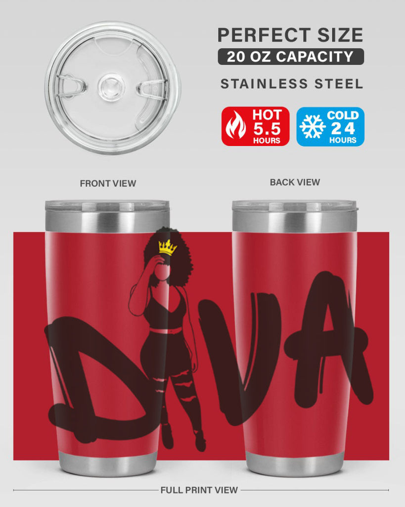 diva 6#- women-girls- Tumbler