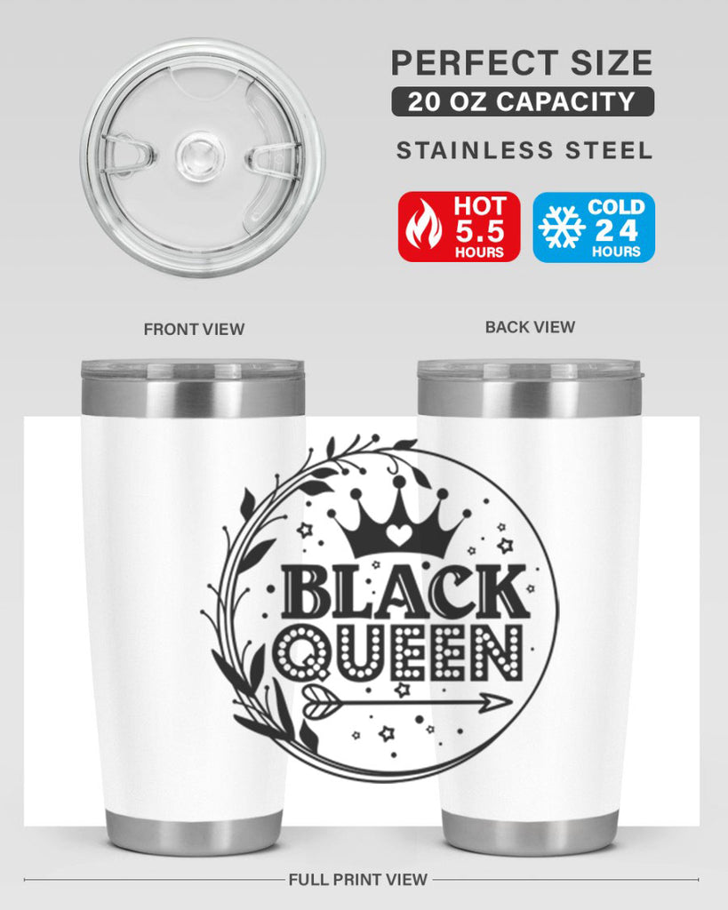 Black queen Style 55#- women-girls- Tumbler