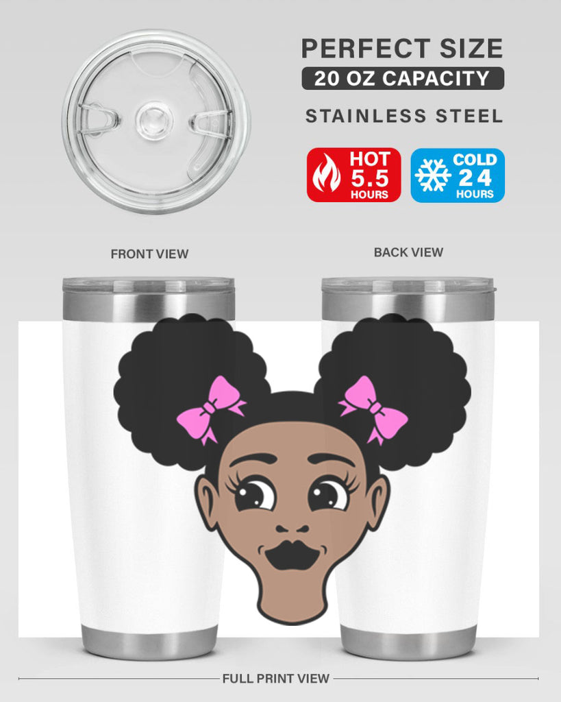 afro puffs girl 74#- women-girls- Tumbler