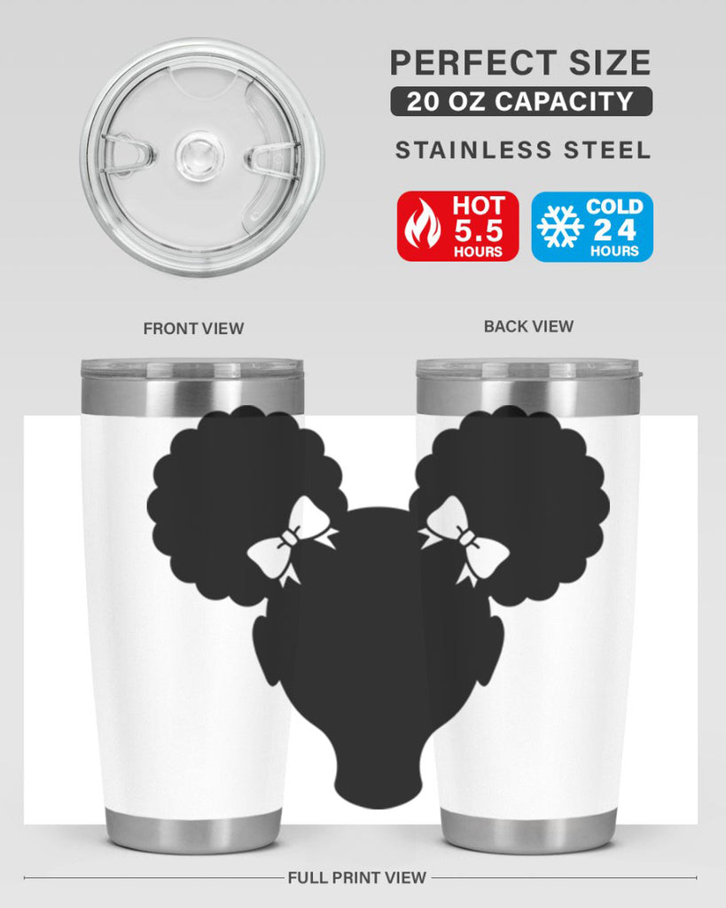 afro puffs girl 75#- women-girls- Tumbler