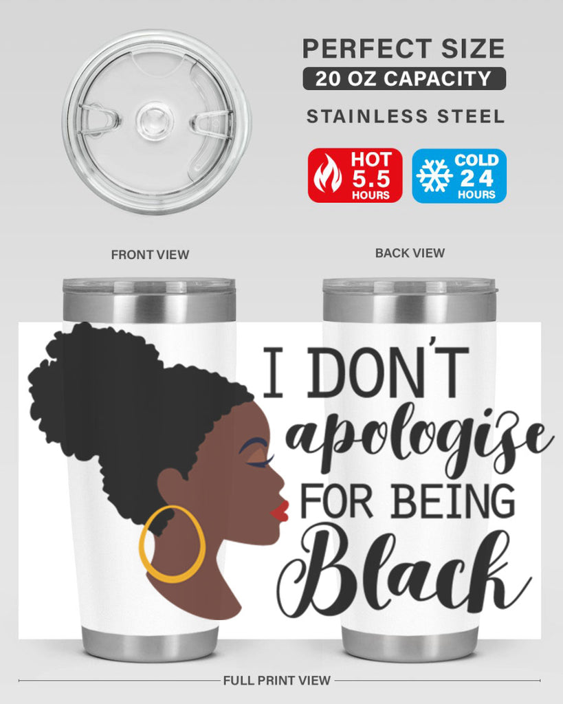 i dont apologize for being black Style 34#- women-girls- Cotton Tank