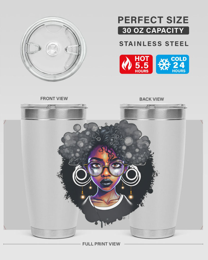 Sparkling Black Girl Design 10#- women-girls- Tumbler