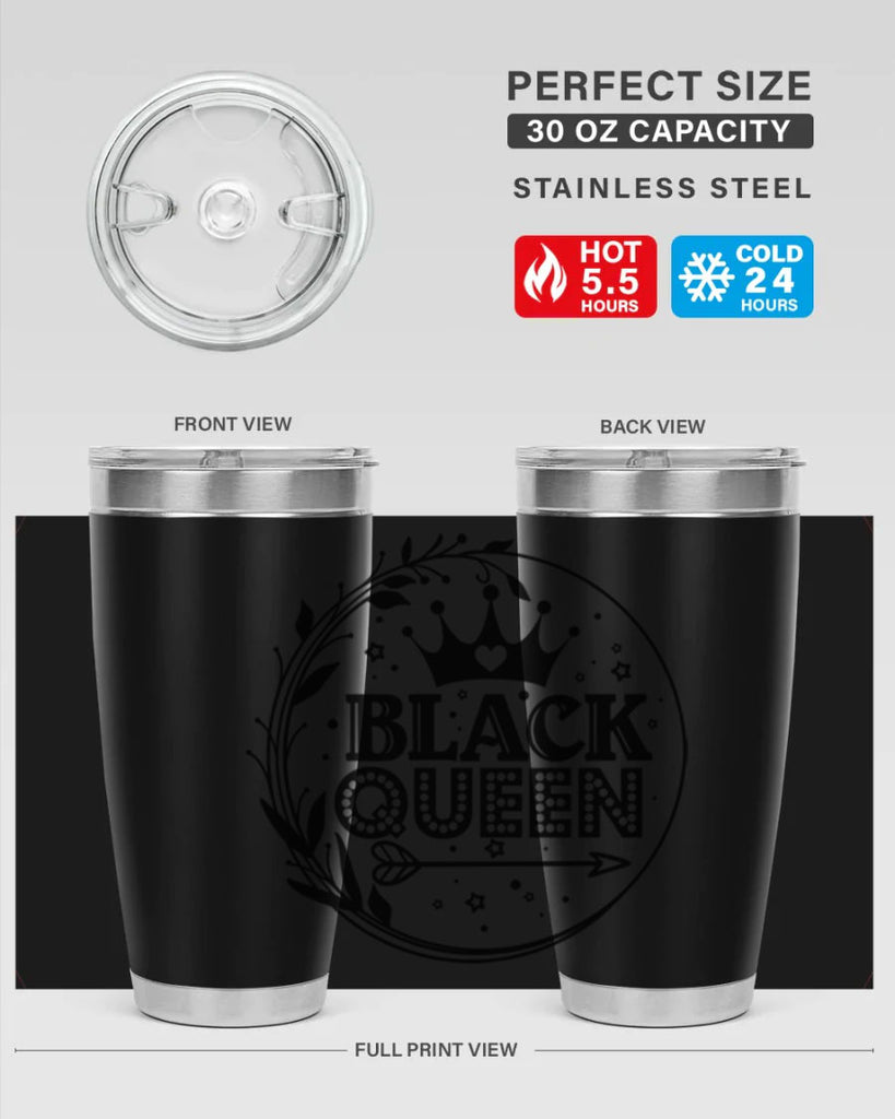 Black queen Style 55#- women-girls- Tumbler