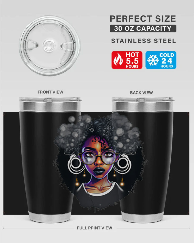 Sparkling Black Girl Design 10#- women-girls- Tumbler