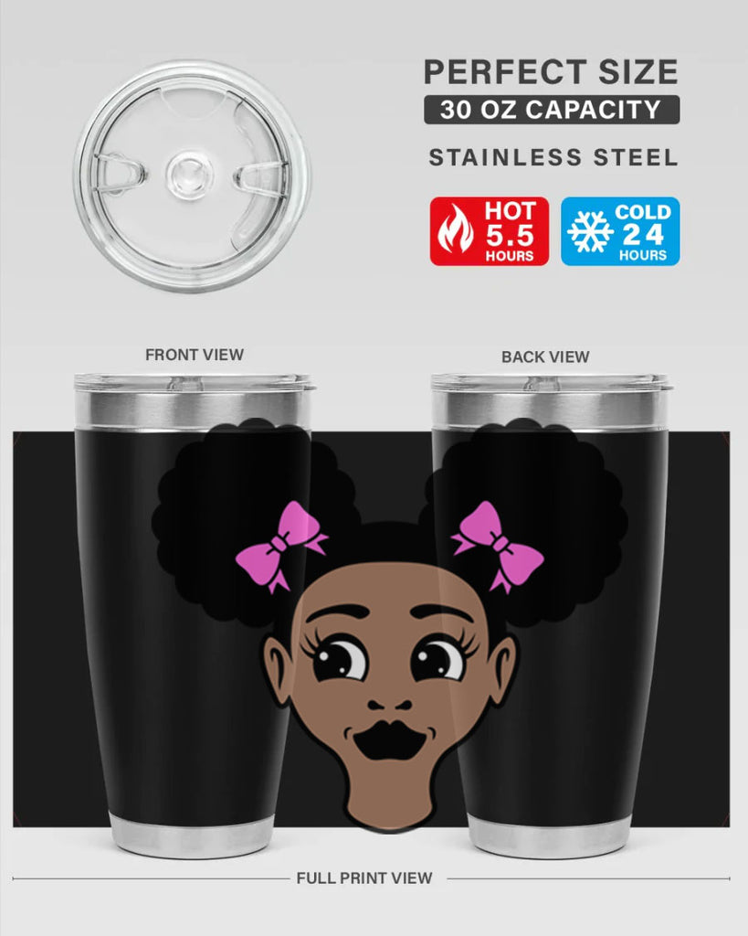 afro puffs girl 74#- women-girls- Tumbler