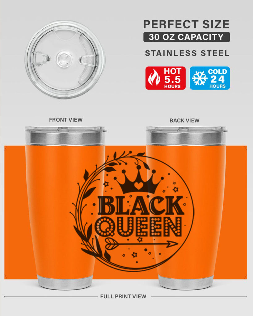 Black queen Style 55#- women-girls- Tumbler