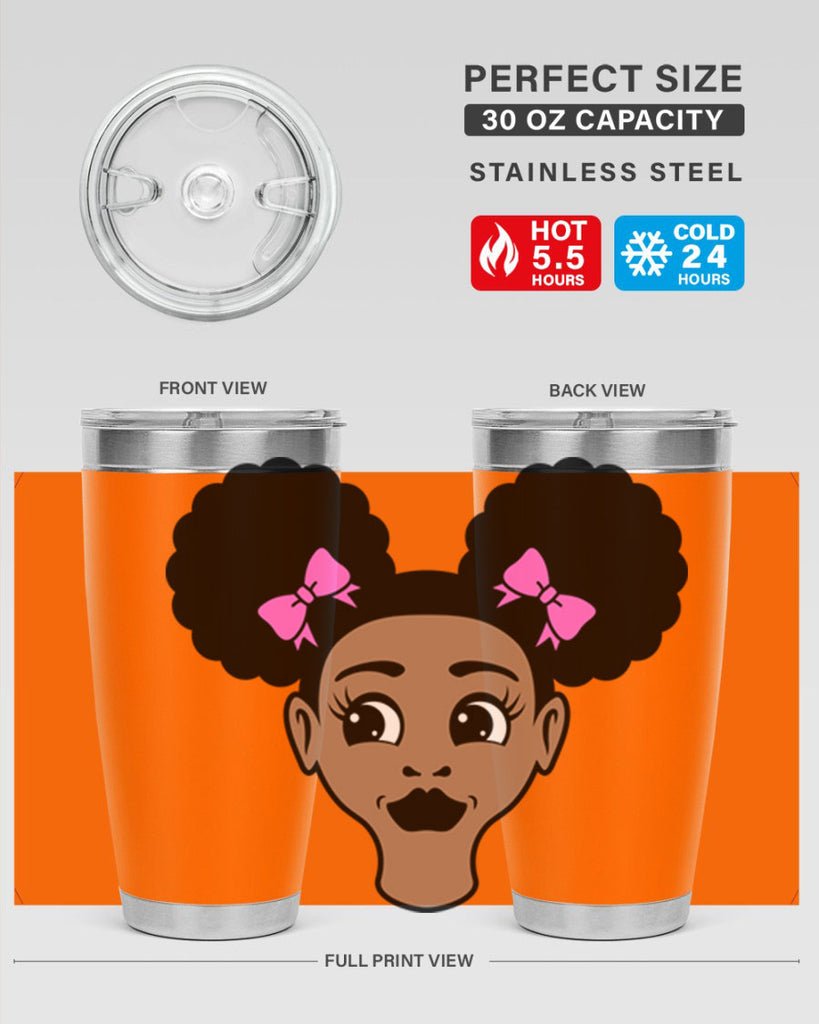 afro puffs girl 74#- women-girls- Tumbler