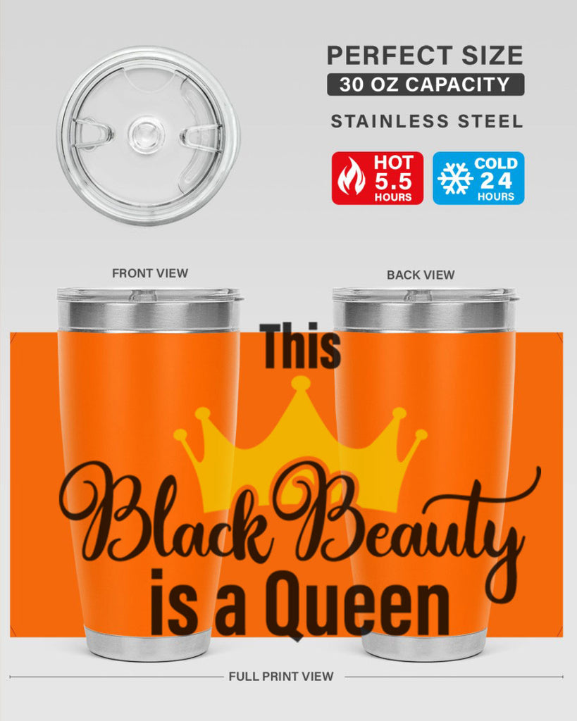 this black beauty is a queen Style 3#- women-girls- Tumbler