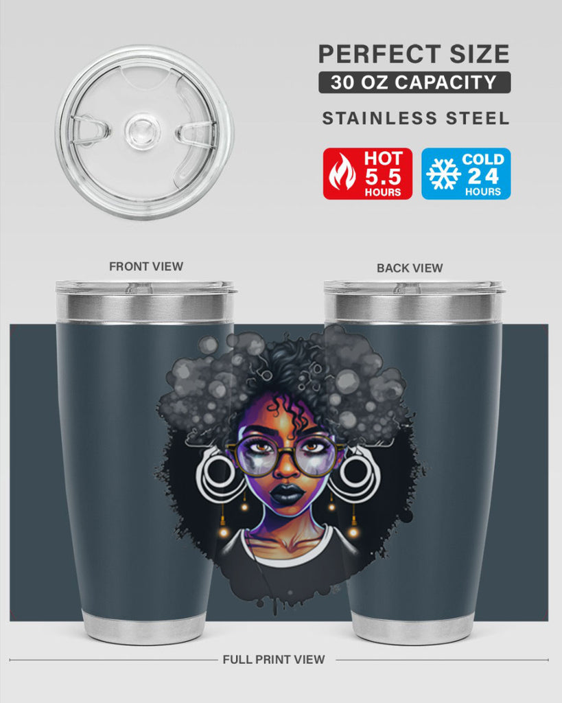 Sparkling Black Girl Design 10#- women-girls- Tumbler