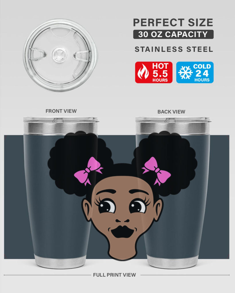 afro puffs girl 74#- women-girls- Tumbler