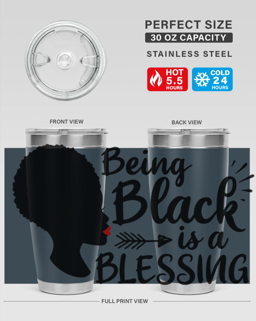 being black is a blessing Style 63#- women-girls- Tumbler