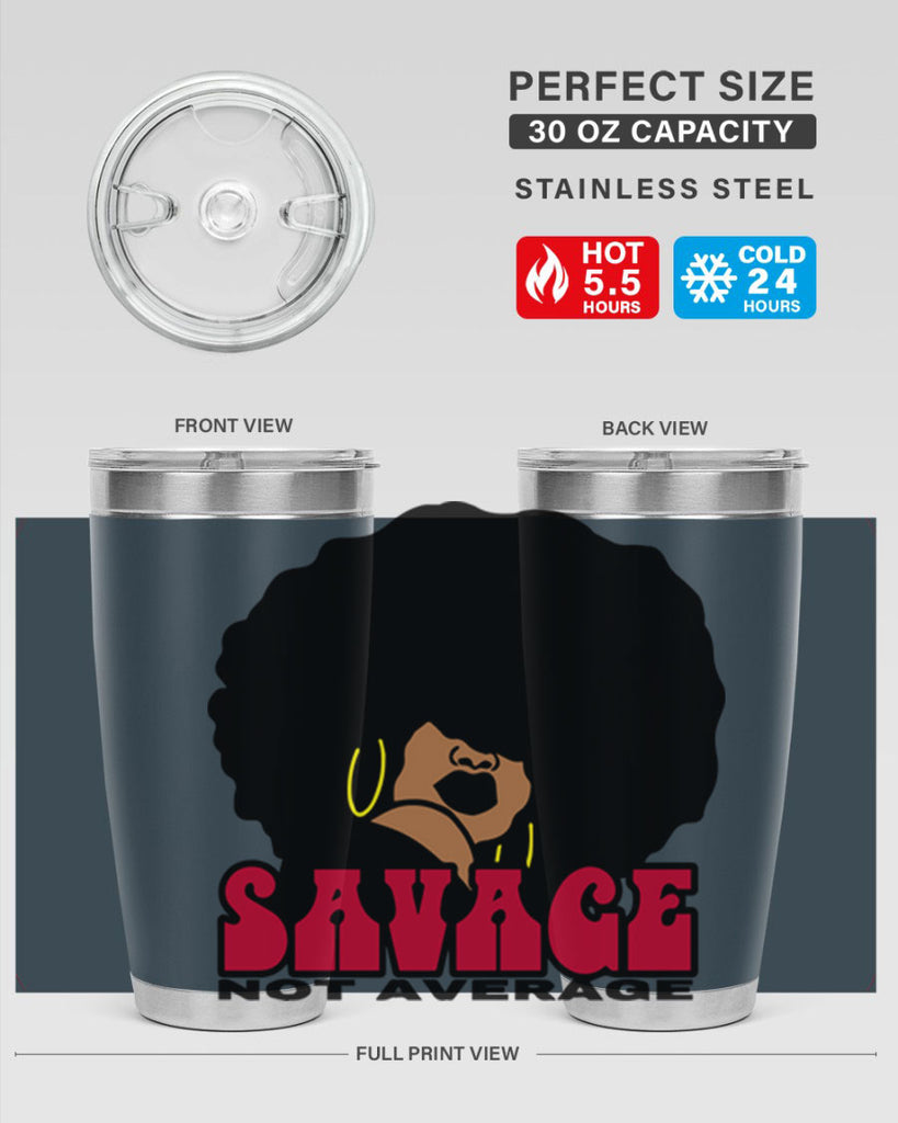 savage not average 1#- women-girls- Cotton Tank